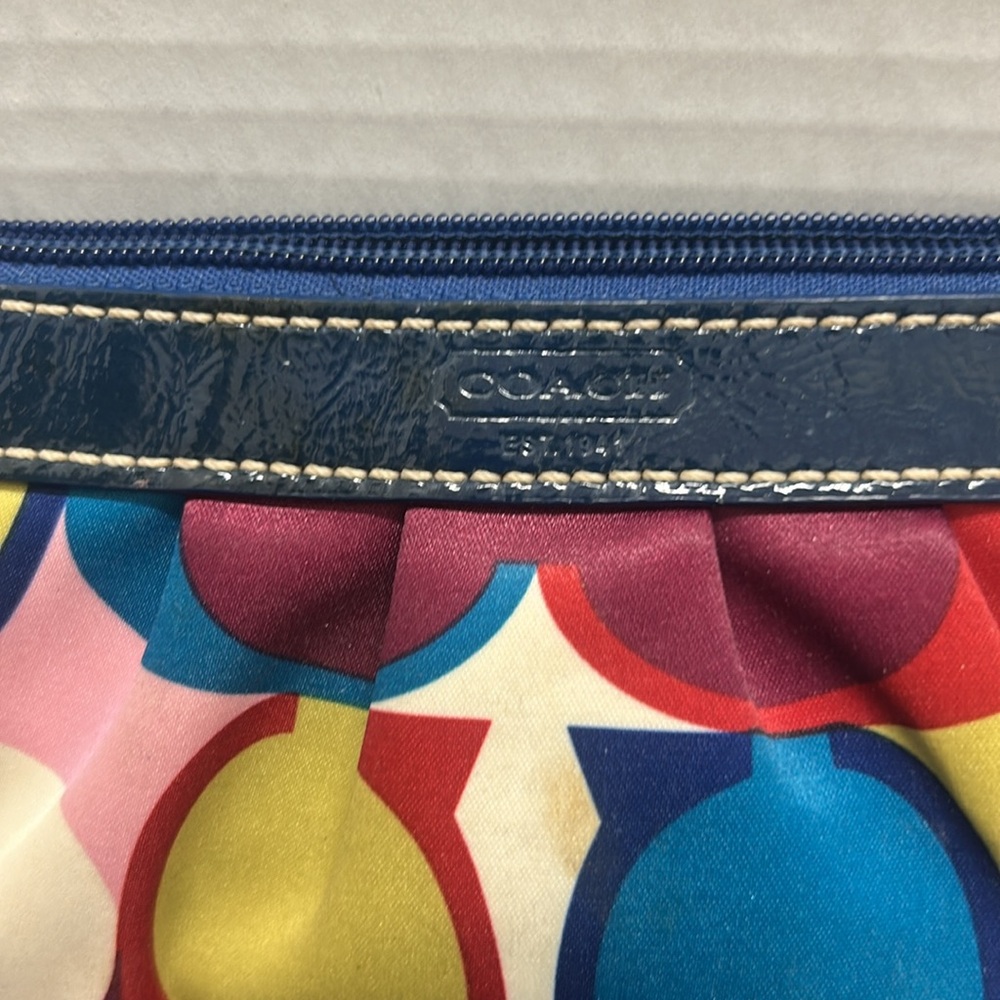 Coach Multicolor Signature Pouch - Picture 2 of 5